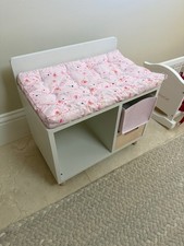 American Doll Changing Table, Crib, Carrier, and other highchair