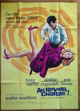 GOODBYE CHARLIE tony curtis debbie reynolds original french LARGE movie poster 
