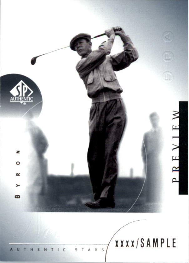 2001 SP Authentic Preview #29 Byron Nelson STAR - GOLF
