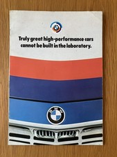 Bmw Motorsport Racing Brochure 1976 320i 3.0si Sedan 3.0csl Motor Racing Photos