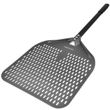 Perforated Pizza Peel, 14 x 16 Inch Rectangular Pizza Turning Peel, Professio...