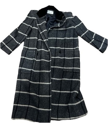VINTAGE BILL BLASS WOMENS 100% WOOL OVER COAT Size 6 Multicolored See Descrption