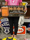 Antique Vintage Style Metal Sign Motorol Motor Oil Made in USA
