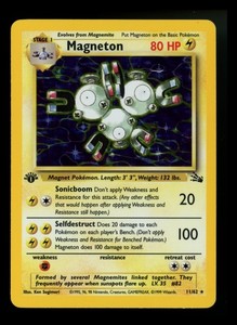 Magneton 11/62 Fossil 1st Edition Holo Rare