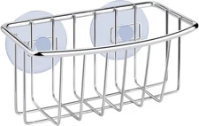 **Kitchen Sink Sponge Holder Caddy Rustproof Suction Cup Storage**