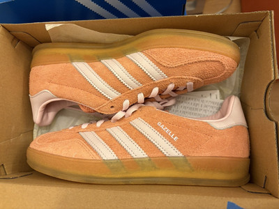 Adidas Gazelle Indoor Suede Clay Pink  Gum  UK3.5 EUR36 220CM NEU