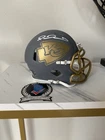 Patrick Mahomes Signed Slate Mini Helmet - Beckett Witnessed Signature