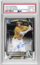 Shotaro Morii Athletics 2025 Bowman Chrome Prospect 1st Auto BCP-170 PSA 10
