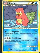 Slowbro 52/123 Uncommon HeartGold & SoulSilver Pokemon Lightly Played