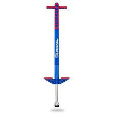Flybar Maverick Pogo Stick for Kids 5 Years 40-80 lbs Red Blue Foam Covered