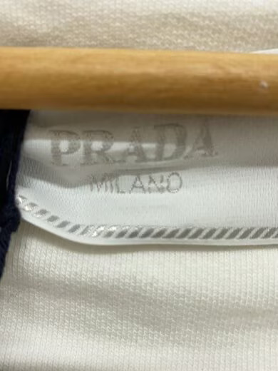 PRADA Zip Hoodie/ Size L/ Cotton/ White/ UJL40A S222 116J thumbnail 3