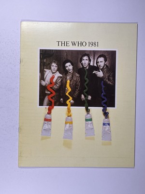 The Who Programme Original Roger Daltrey Townshend Official Souvenir c. 1981