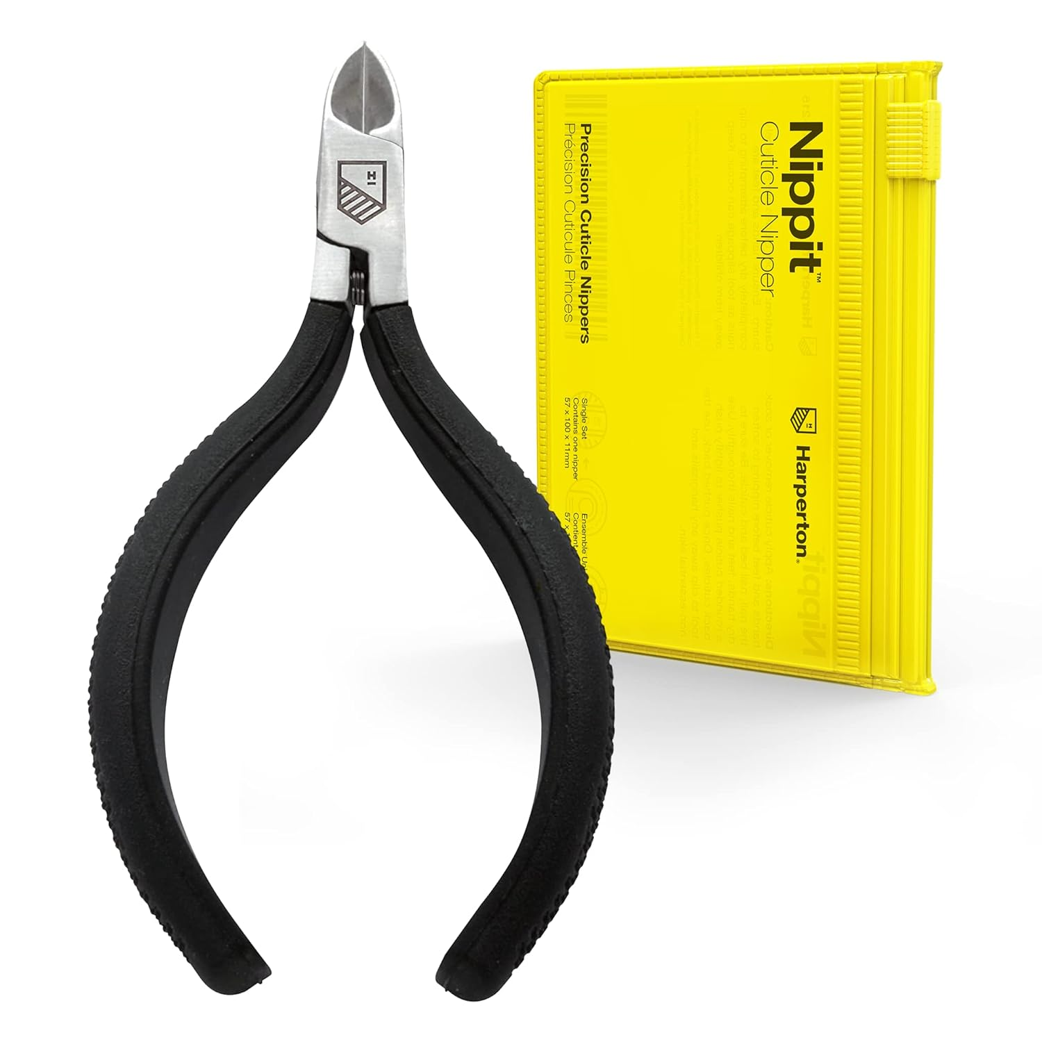 Professional Stainless Steel Cuticle Nipper & Trimmer with Non-Slip Full Jaw Design