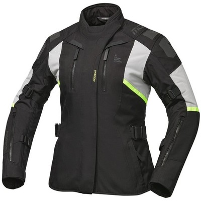Modeka - Ladies Motorcycle Textile Jacket 38 - Striker III - Black-Light Grey