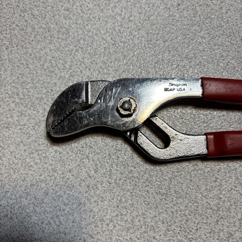 Snap-On Tools 90AP 9" Adjustable Slip Joint Pliers W Rubber Grip Vintage USA - Picture 5 of 9