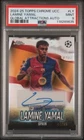 2024-25 TOPPS CHROME UCC GLOBAL ATTRACTIONS #LY LAMINE YAMAL AUTO 44/99 PSA 9