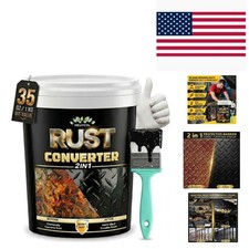 Ultimate Rust Protection: 35 oz Black Rust Converter Primer for All Metals