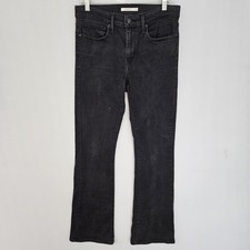 Levi's Slimming Boot Cut Jeans Women  s 30 Black Slim Fit Denim Midrise Inseam 32