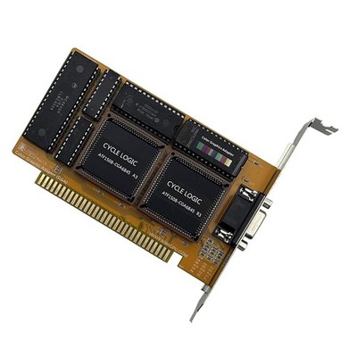 For IBM PC ISA CGA 16Kb 6845 Color Graphics Vintage Card Computer Accessories