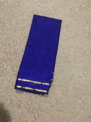 Indian Silk saree- Zari weave border- wedding party wear-purple silk sari