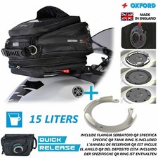 BORSA SERBATOIO OXFORD 15L + FLANGIA TYP6 per BMW 1200 R GS (K50) 2013 2018