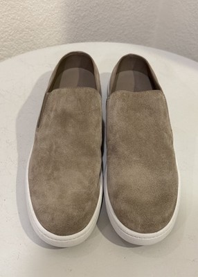 NEW Women s Vince Verrell Slide Sneakers- Tan Woodsmoke Suede Size 7