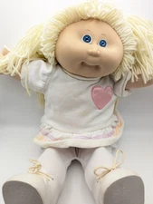 Cabbage Patch Kids 1984 Blue Eyes, Blonde  Pigtail Head Mold #3 (G)