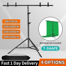 Selens Metal Backdrop Stand T shape Background Adjustable Photography Clamp Kit