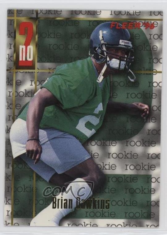 1996 Fleer Rookie Brian Dawkins #150 HOF ou0