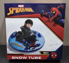 Marvel Spiderman Weather Resistant PVC Snow Tube New In Box 33 Inch Diameter