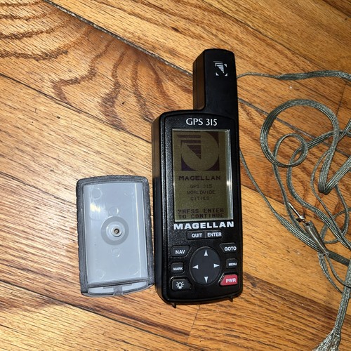 MAGELLAN GPS 315 Waterproof Portable GPS Fishing Hunting Hiking Camping-Vintage