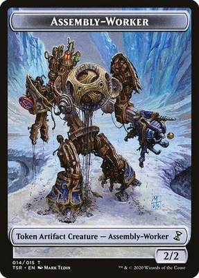 Assembly-Worker MTG Time Spiral: Remastered Token NM x4 (2/2) - Magic Card