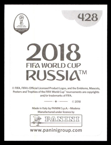 Panini World Cup 2018 Sticker Mijat Gaćinović Serbia No. 428 - Picture 2 of 2