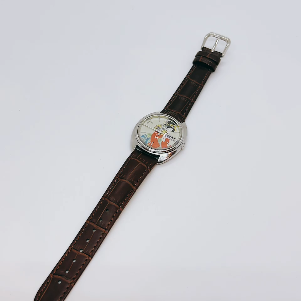 Vintage 1973 SEIKO LORD MATIC 5606-7151 Tsuzumi Art Dial Ukiyoe