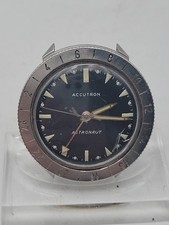 Bulova Accutron Astronaut Watch NASA Tuning Fork WORKS No Band Lot. H33