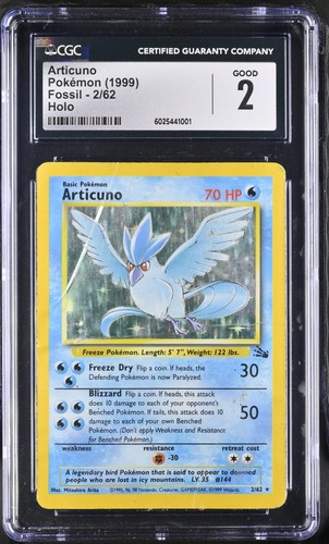 Articuno (Unlimited) graded CGC 2 for sale on eBay