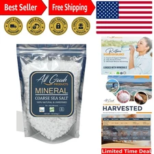 Natural 16 oz Crystal Sea Salt - Unrefined, Resealable Pouch for Culinary Magic