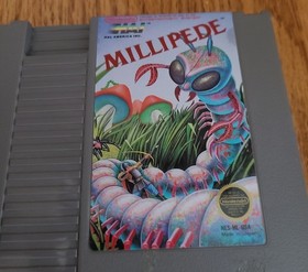 Nintendo NES Millipede cart only with case By Hal American Inc works