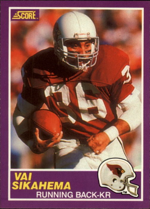 1989 Score Supplemental #416S Vai Sikahema - FB