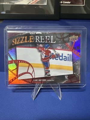25-26 UD Extended Series Hockey Sizzle Reel SR 79 Lane Hutson Red /199