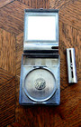 Rare Valaze Enamel Compact Powder Rouge Art Deco with Lipstick — photo 7