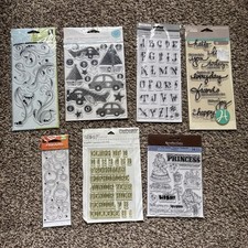 7 New/Unused Packs of Clear Stamps For Card Making