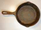 Vintage Unmarked Wagner #5 Cast Iron Skillet Outside Heat Ring Flat