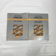 1994 Toyota Previa Electrical Wiring Diagram Supplement Manual Schematics