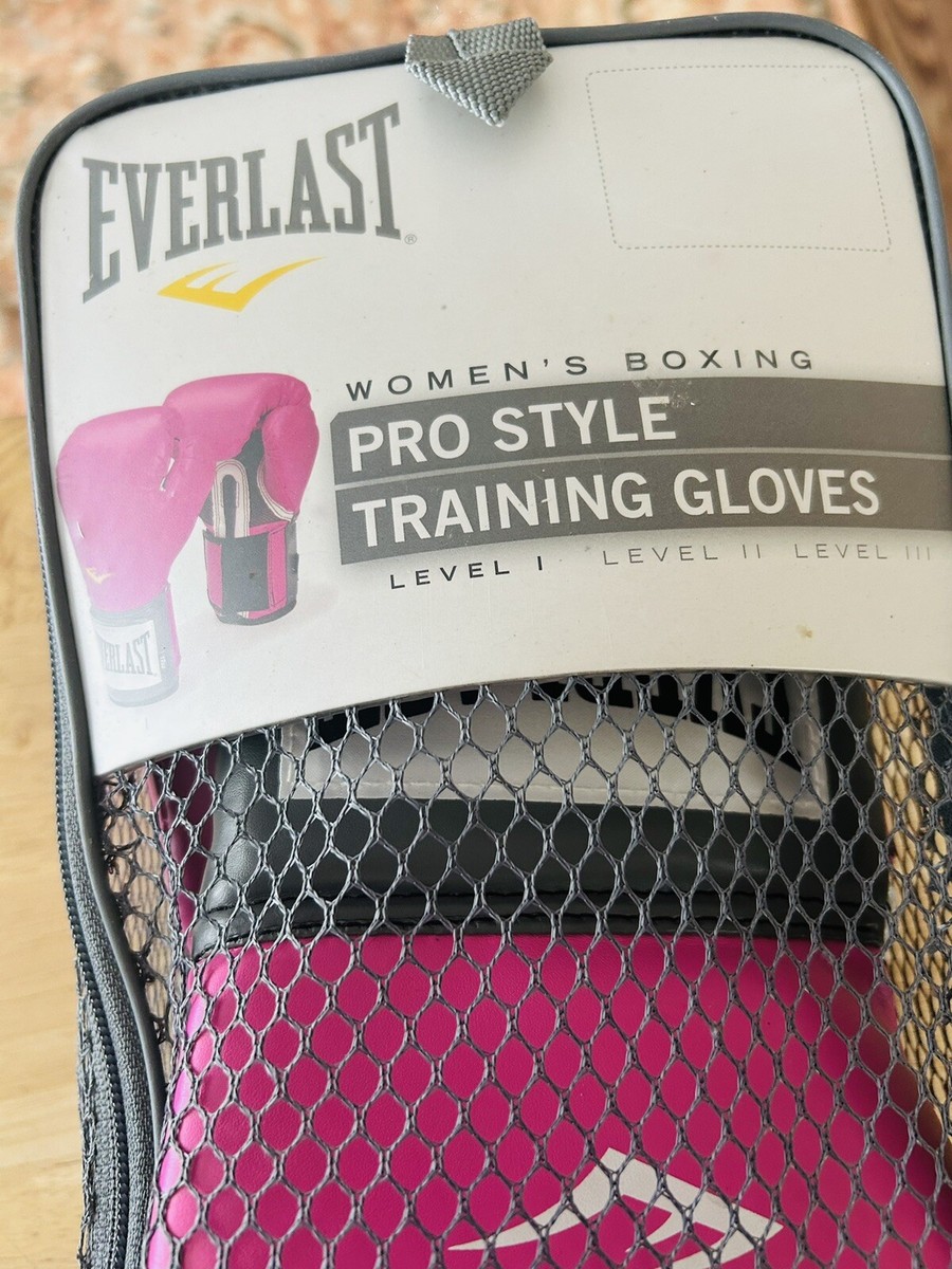EVERLAST Pro Style Womens Training Gloves 12 oz Hook & Loop Pink