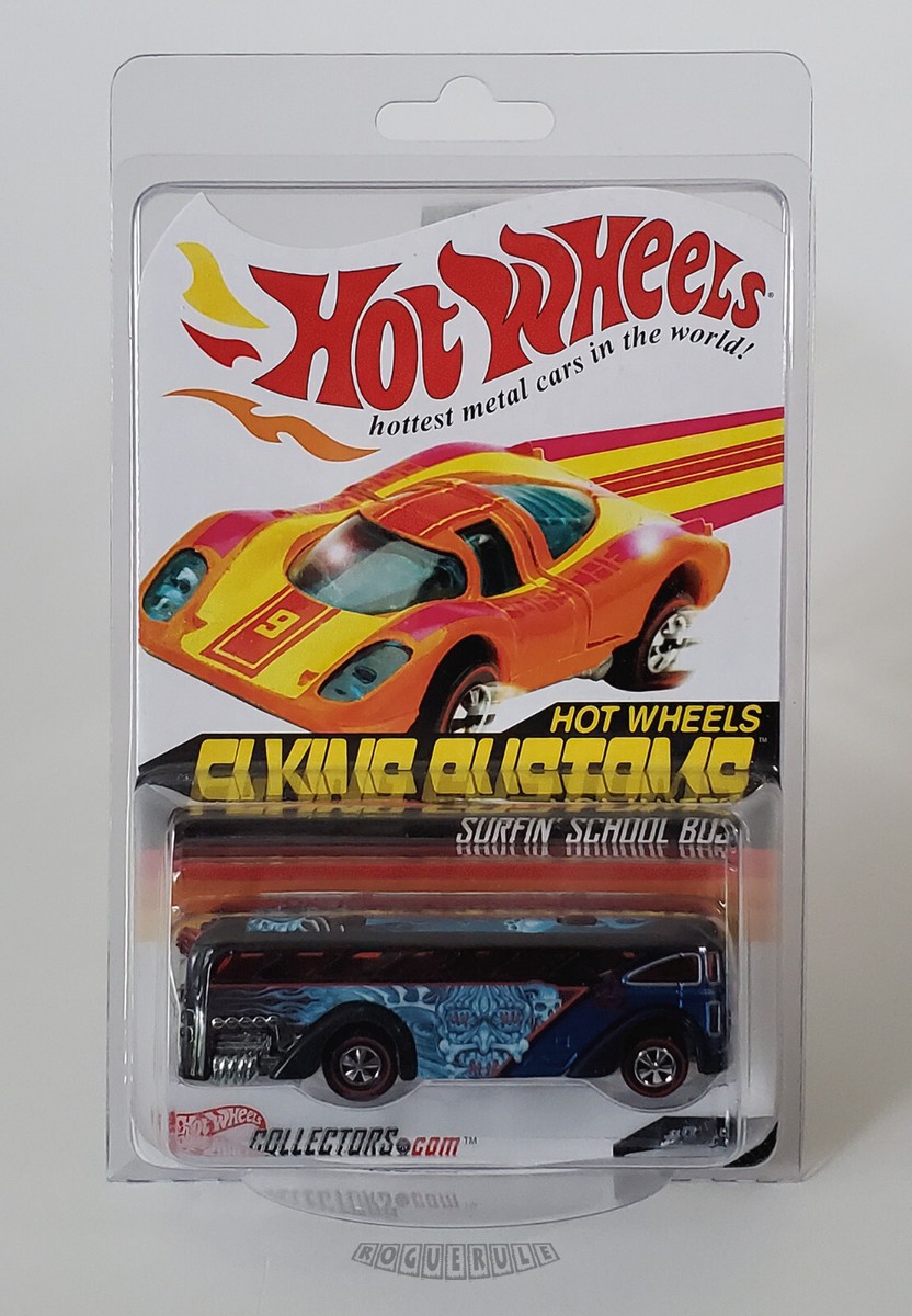 🚦Hot Wheels 2003 RLC Red Line Club SURFIN' SCHOOL BUS - Flying