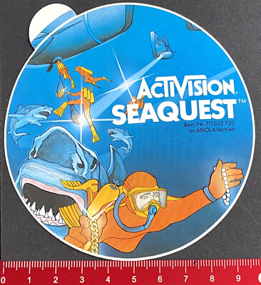 Aufkleber/Sticker:  Activision Seaquest Ariola  (O5-7-40-1$)