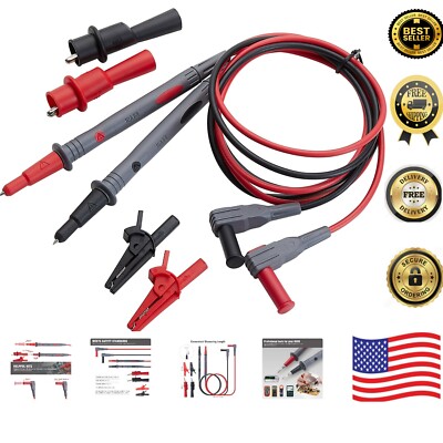 Temperature-Resistant Test Lead Kit with Color-Coding for Easy Identification