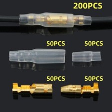 200PCS Insulated 4.0mm Bullet Terminals Female Male Crimp Wire Cable Connectors