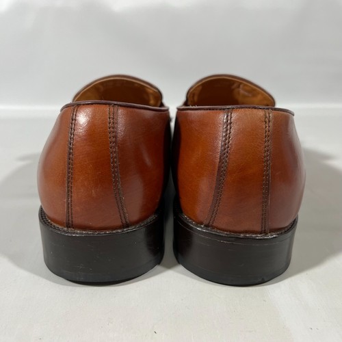 French Shriner Cognac Brown Oxfords Tassel Flap Mens Loafer Shoes 37034 Derry 9m - Picture 10 of 10